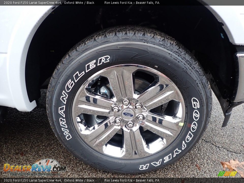 2020 Ford F150 Lariat SuperCrew 4x4 Oxford White / Black Photo #9