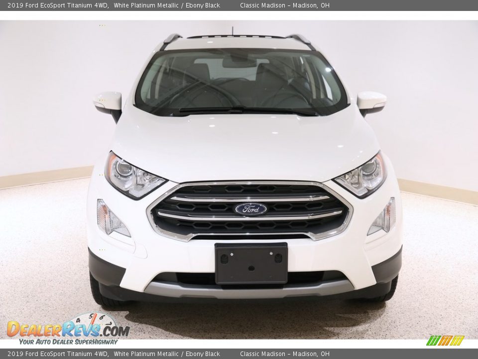 2019 Ford EcoSport Titanium 4WD White Platinum Metallic / Ebony Black Photo #2
