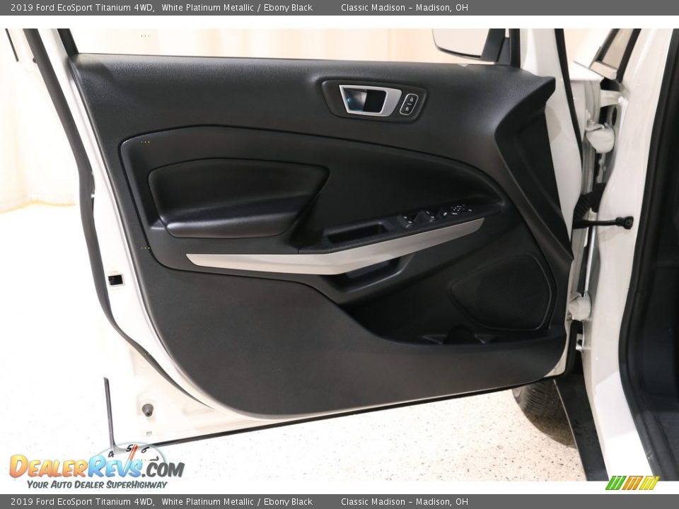 2019 Ford EcoSport Titanium 4WD White Platinum Metallic / Ebony Black Photo #4