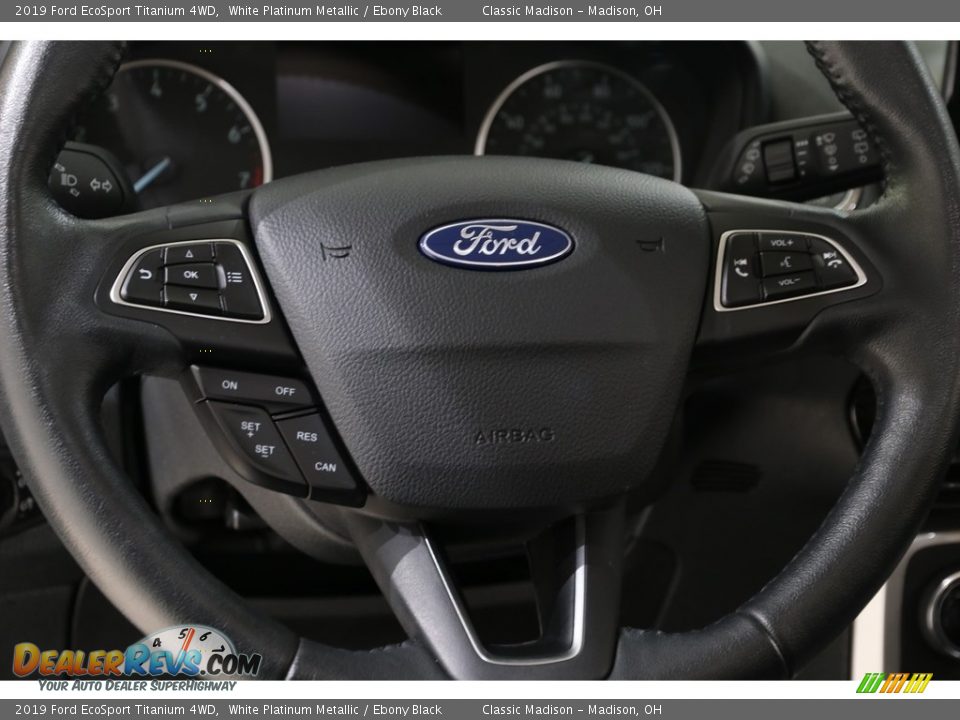 2019 Ford EcoSport Titanium 4WD Steering Wheel Photo #6