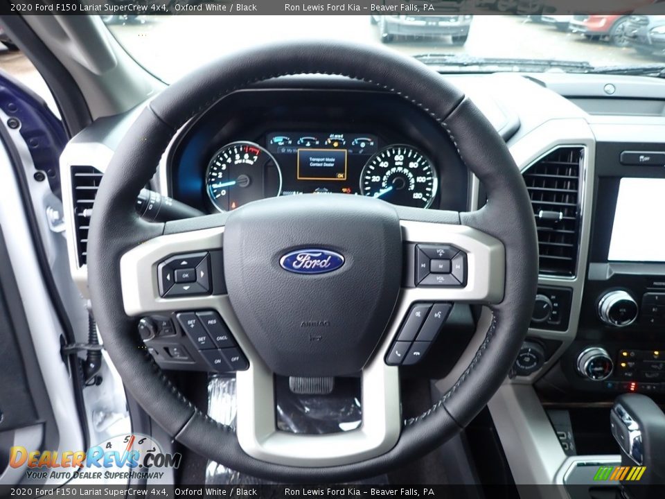 2020 Ford F150 Lariat SuperCrew 4x4 Oxford White / Black Photo #17