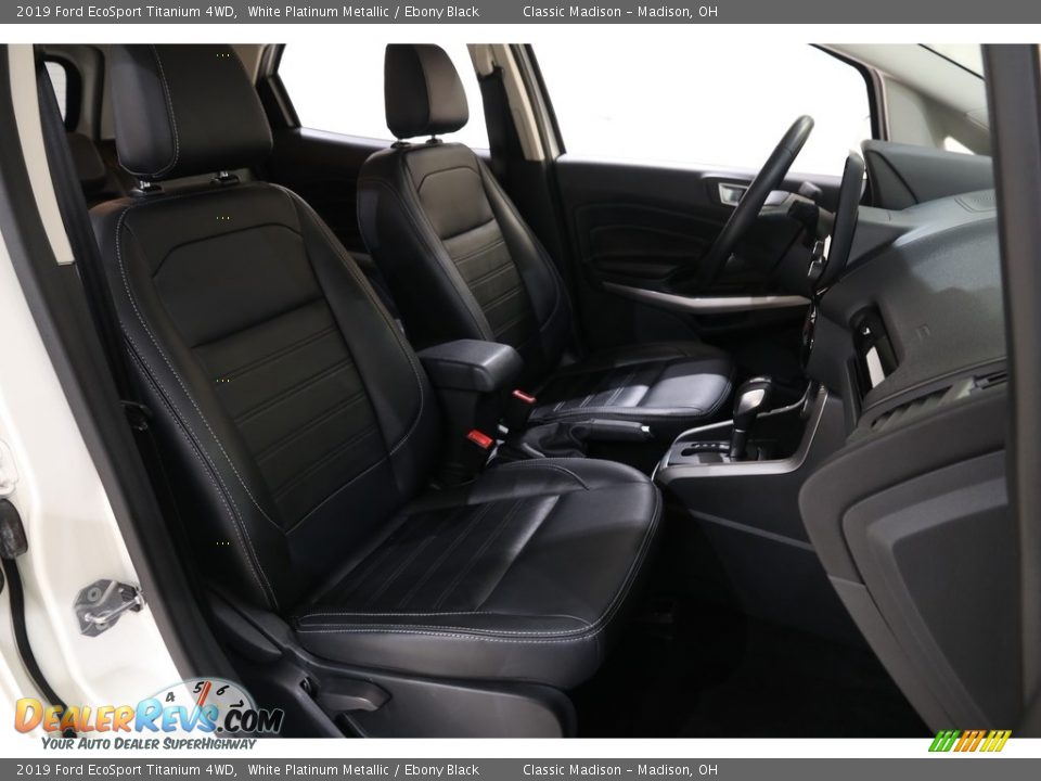 2019 Ford EcoSport Titanium 4WD White Platinum Metallic / Ebony Black Photo #16