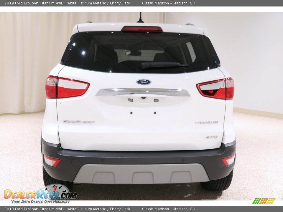 2019 Ford EcoSport Titanium 4WD White Platinum Metallic / Ebony Black Photo #19