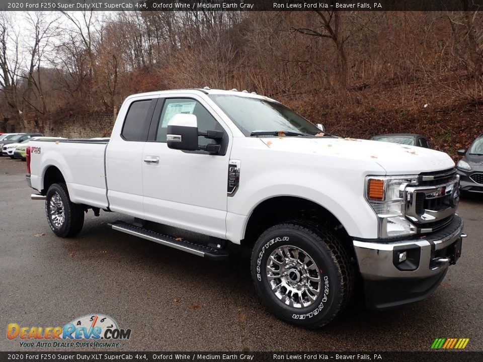 Oxford White 2020 Ford F250 Super Duty XLT SuperCab 4x4 Photo #8