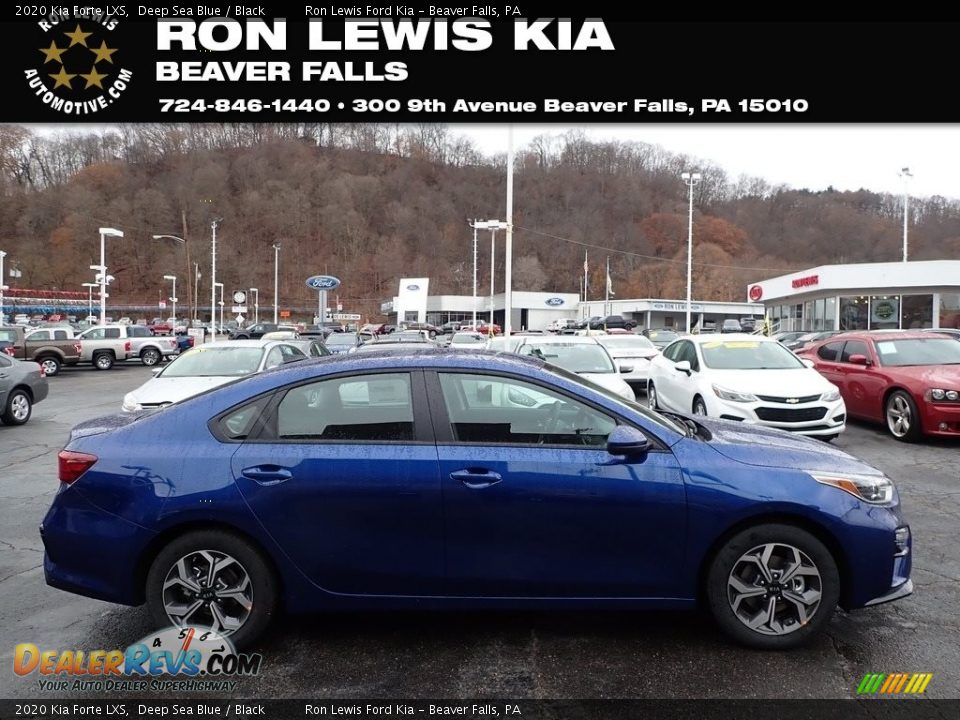 2020 Kia Forte LXS Deep Sea Blue / Black Photo #1