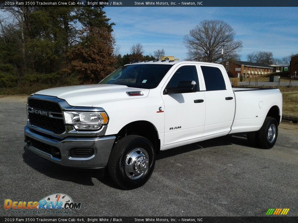 2019 Ram 3500 Tradesman Crew Cab 4x4 Bright White / Black Photo #2