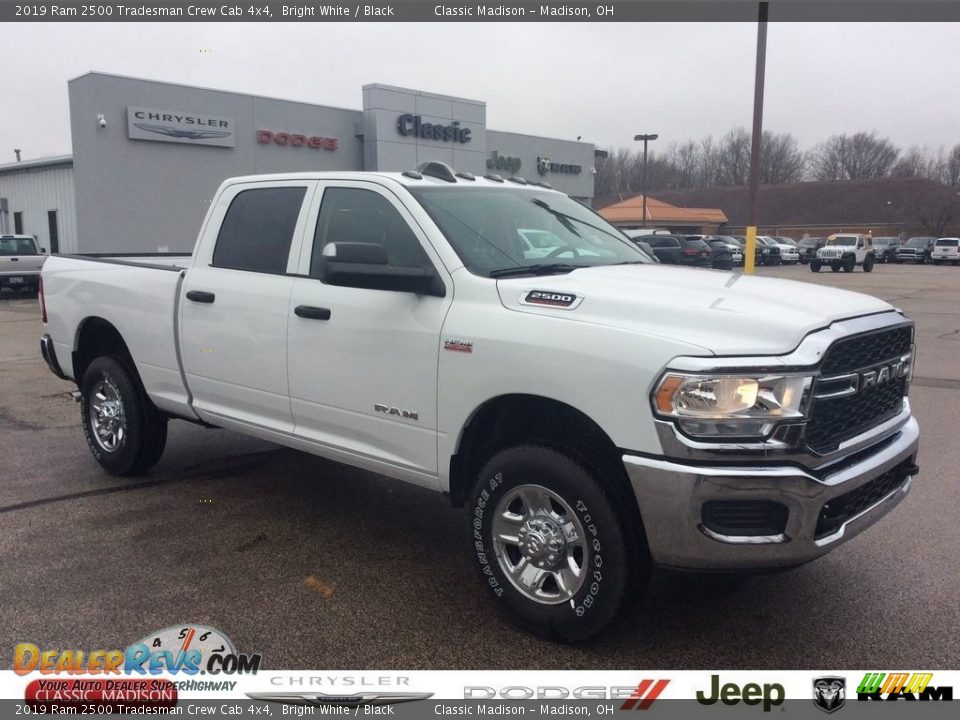 2019 Ram 2500 Tradesman Crew Cab 4x4 Bright White / Black Photo #1