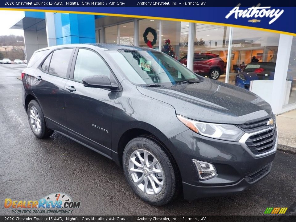 2020 Chevrolet Equinox LS AWD Nightfall Gray Metallic / Ash Gray Photo #1
