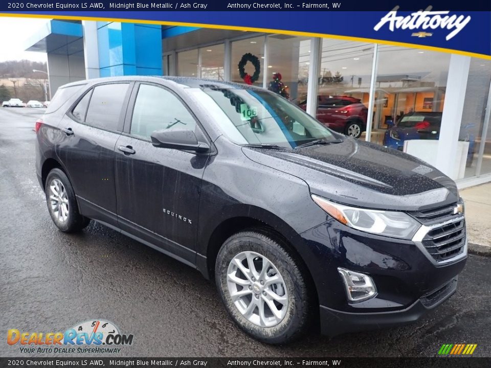 2020 Chevrolet Equinox LS AWD Midnight Blue Metallic / Ash Gray Photo #1