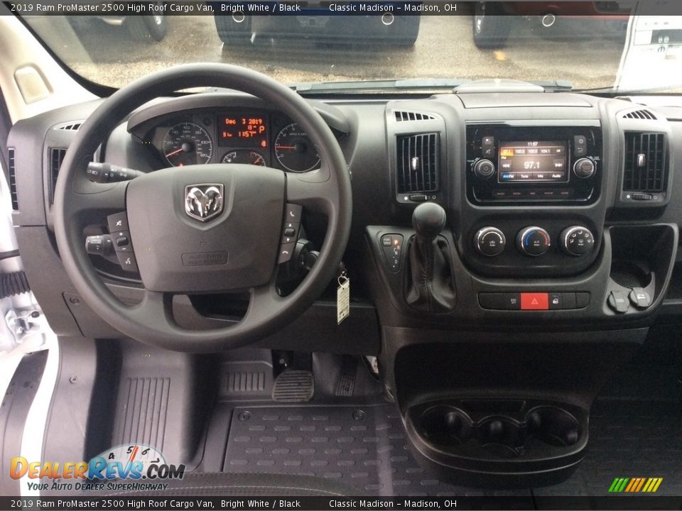 2019 Ram ProMaster 2500 High Roof Cargo Van Bright White / Black Photo #3