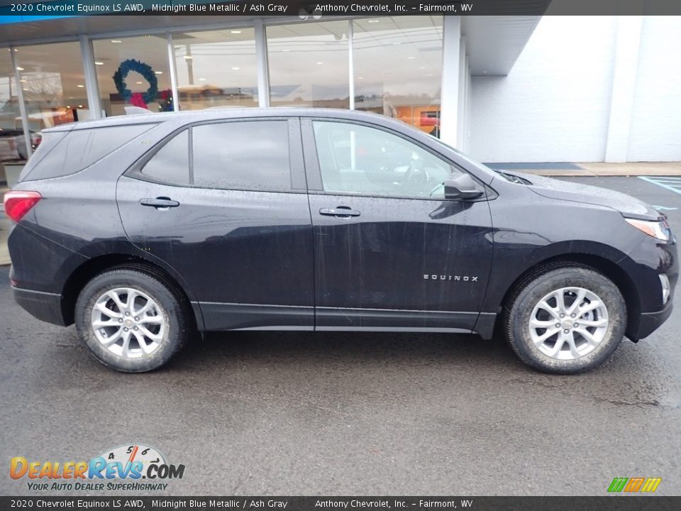 2020 Chevrolet Equinox LS AWD Midnight Blue Metallic / Ash Gray Photo #3