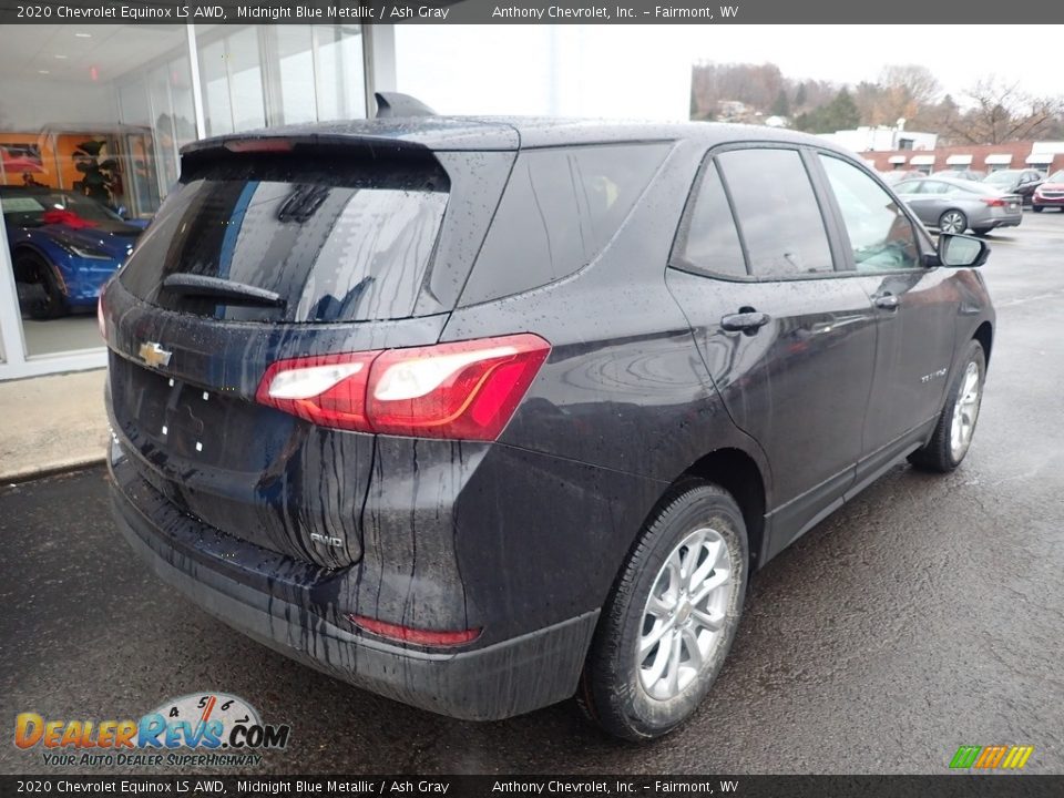 2020 Chevrolet Equinox LS AWD Midnight Blue Metallic / Ash Gray Photo #4