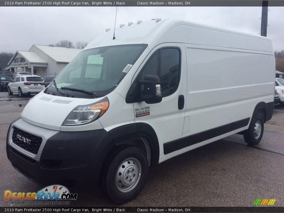 2019 Ram ProMaster 2500 High Roof Cargo Van Bright White / Black Photo #5