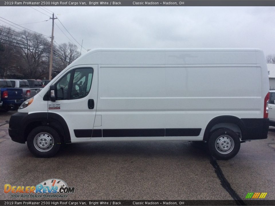 2019 Ram ProMaster 2500 High Roof Cargo Van Bright White / Black Photo #6
