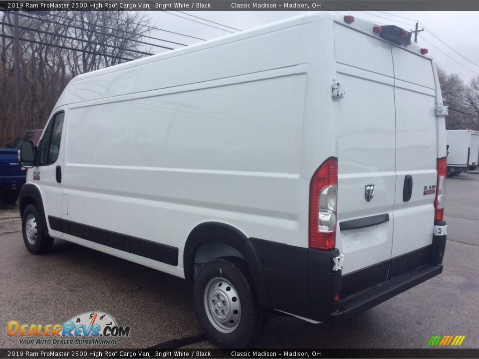 2019 Ram ProMaster 2500 High Roof Cargo Van Bright White / Black Photo #7
