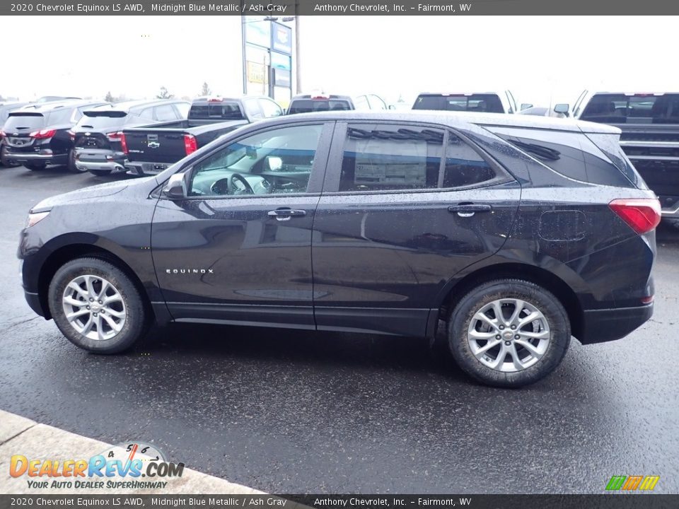 2020 Chevrolet Equinox LS AWD Midnight Blue Metallic / Ash Gray Photo #7