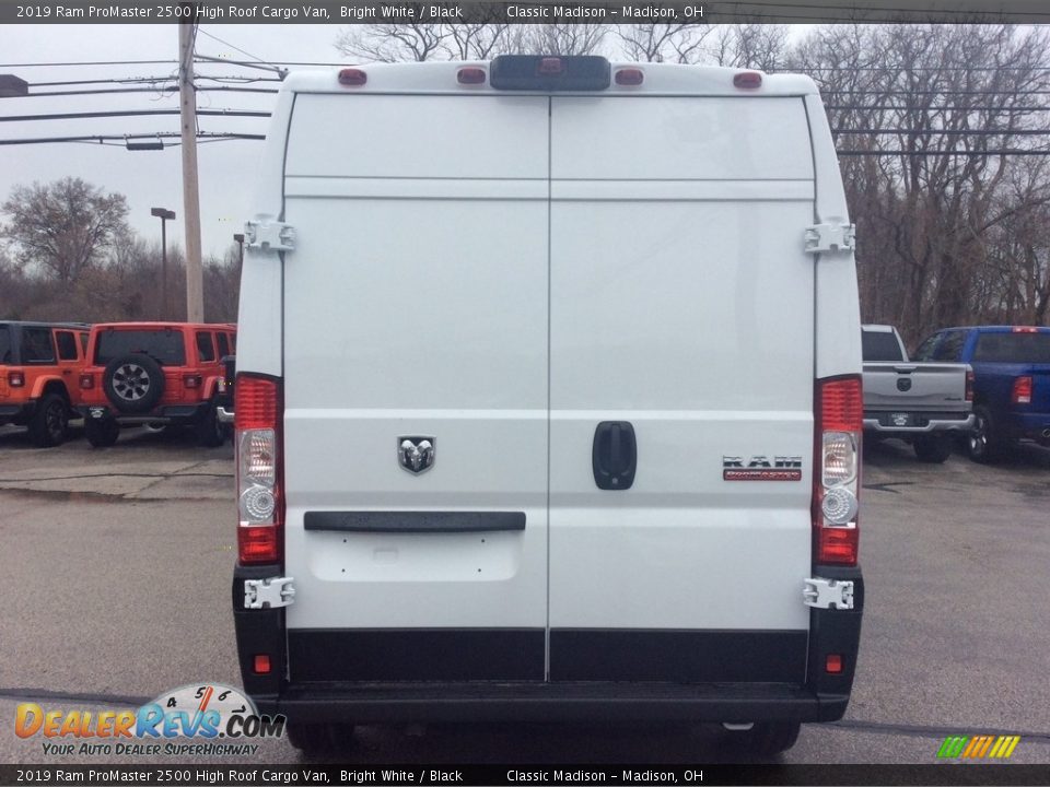 2019 Ram ProMaster 2500 High Roof Cargo Van Bright White / Black Photo #8
