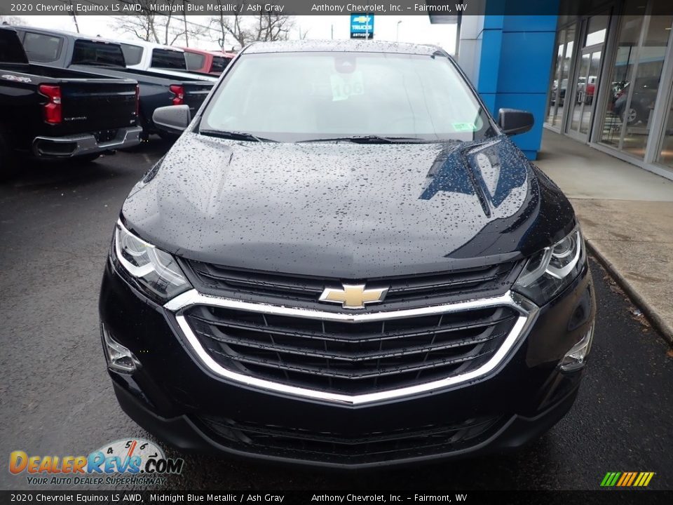 2020 Chevrolet Equinox LS AWD Midnight Blue Metallic / Ash Gray Photo #9