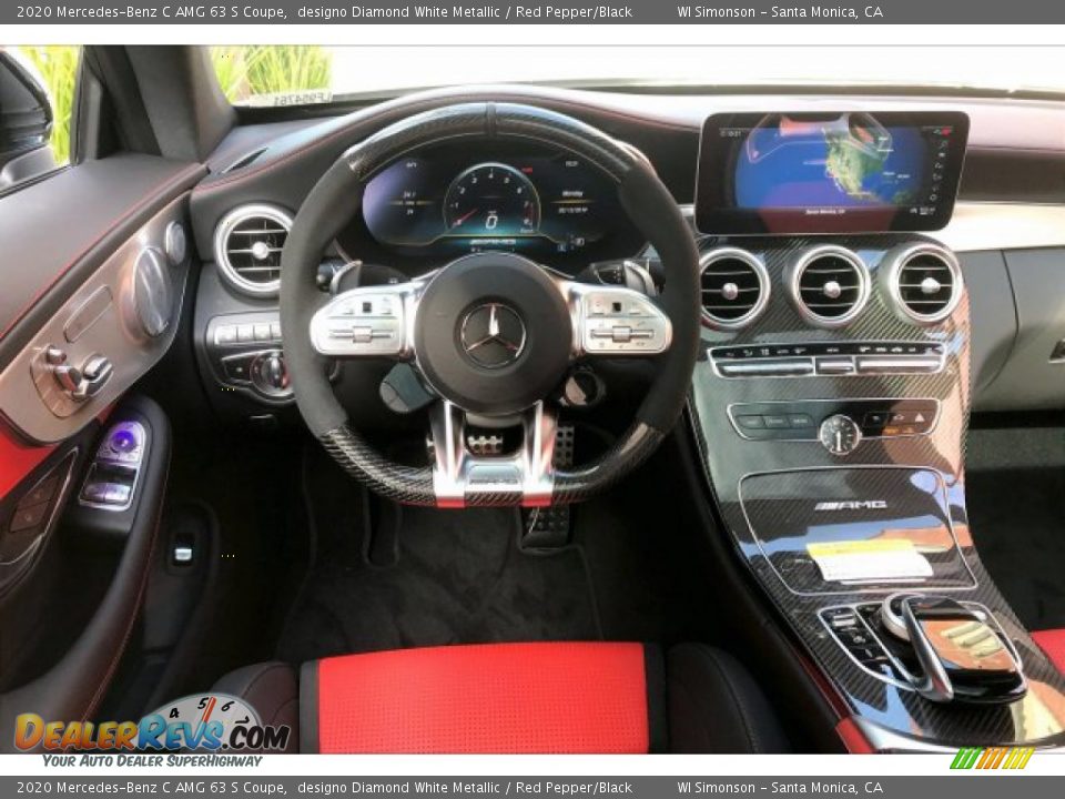 Dashboard of 2020 Mercedes-Benz C AMG 63 S Coupe Photo #4