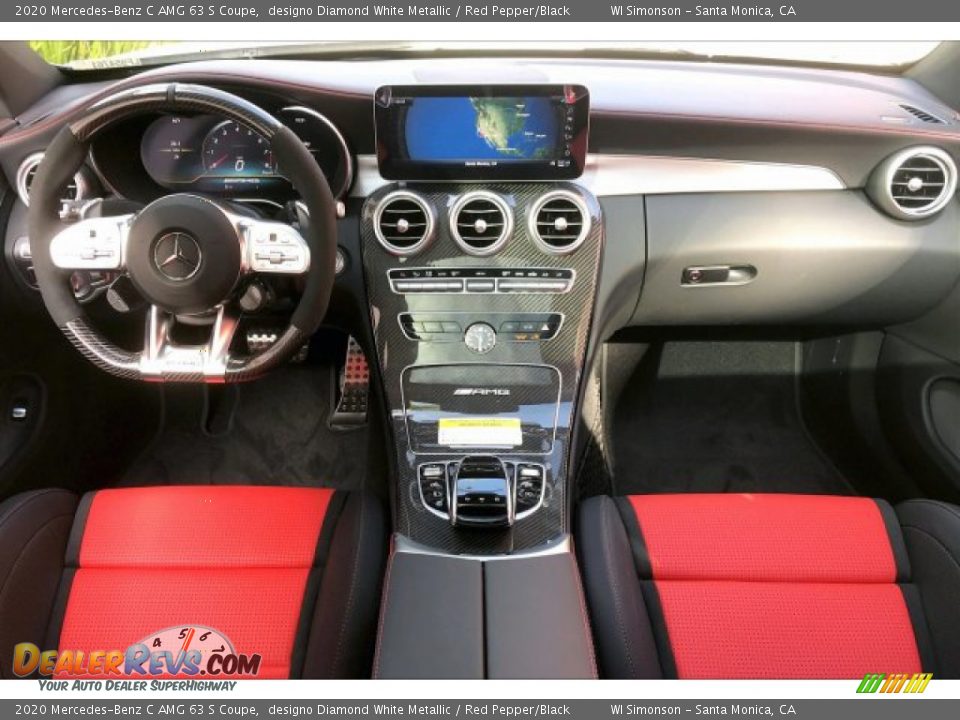 Dashboard of 2020 Mercedes-Benz C AMG 63 S Coupe Photo #17