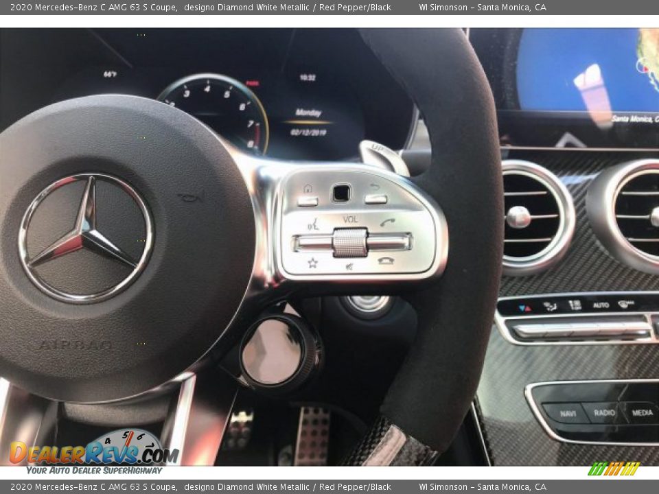 2020 Mercedes-Benz C AMG 63 S Coupe Steering Wheel Photo #19