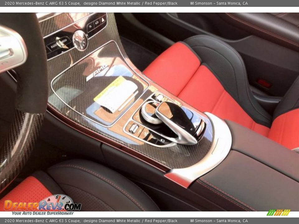 2020 Mercedes-Benz C AMG 63 S Coupe designo Diamond White Metallic / Red Pepper/Black Photo #23