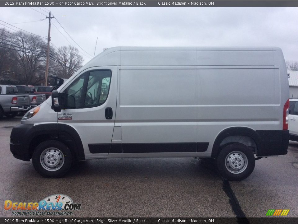 Bright Silver Metallic 2019 Ram ProMaster 1500 High Roof Cargo Van Photo #6