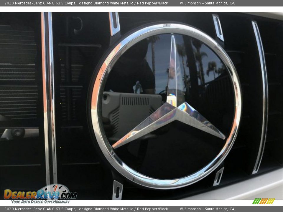 2020 Mercedes-Benz C AMG 63 S Coupe designo Diamond White Metallic / Red Pepper/Black Photo #33