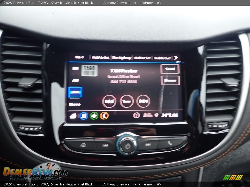 2020 Chevrolet Trax LT AWD Silver Ice Metallic / Jet Black Photo #17