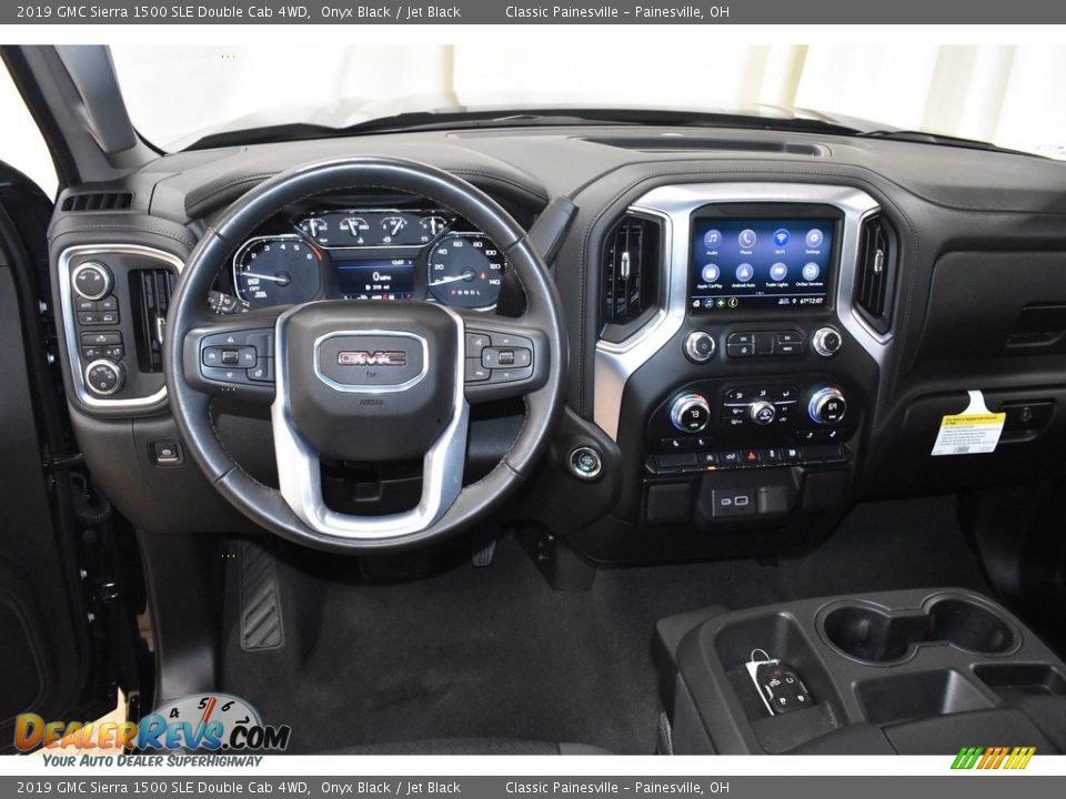 2019 GMC Sierra 1500 SLE Double Cab 4WD Onyx Black / Jet Black Photo #7