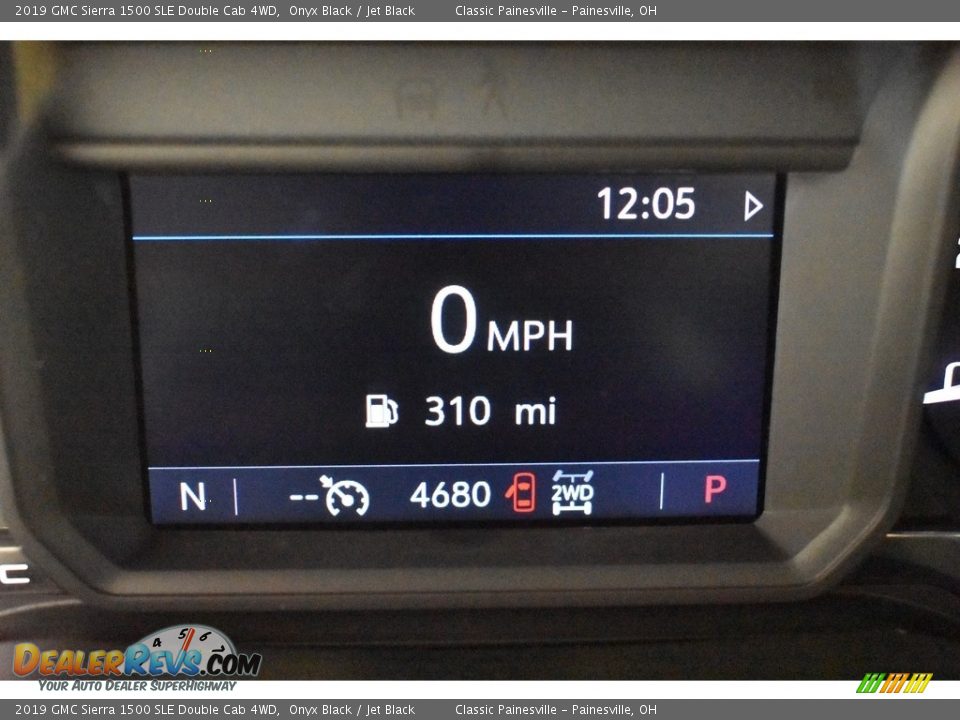 2019 GMC Sierra 1500 SLE Double Cab 4WD Onyx Black / Jet Black Photo #10