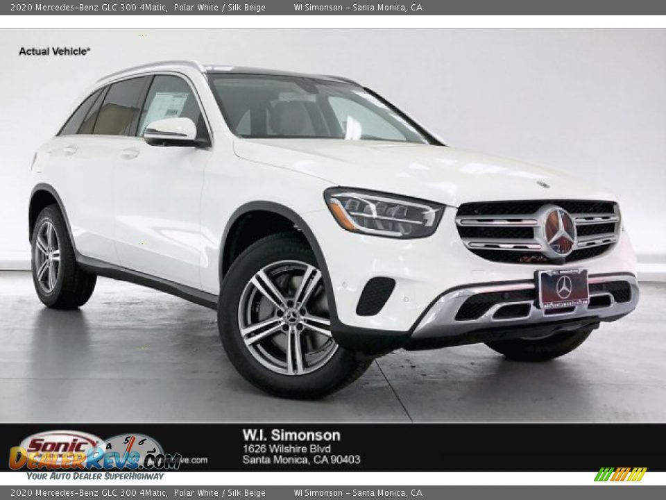2020 Mercedes-Benz GLC 300 4Matic Polar White / Silk Beige Photo #1