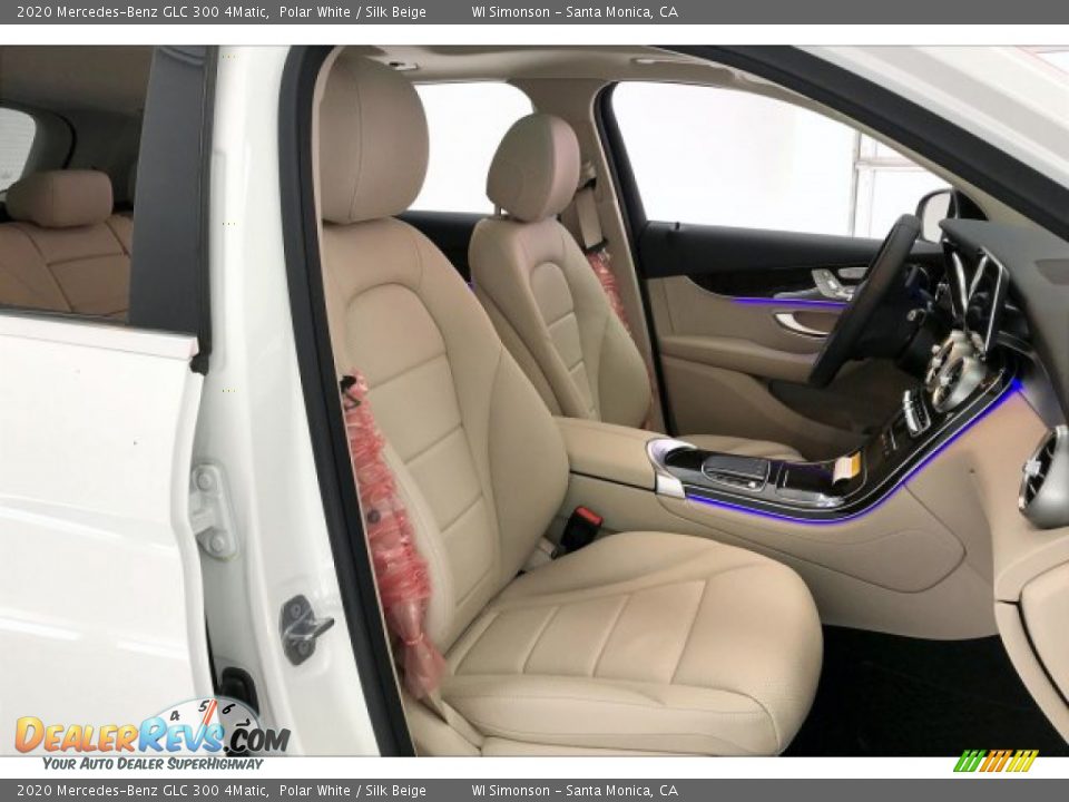 2020 Mercedes-Benz GLC 300 4Matic Polar White / Silk Beige Photo #5
