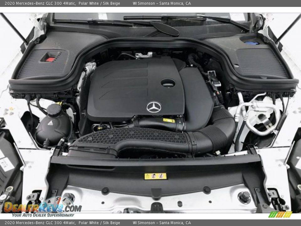 2020 Mercedes-Benz GLC 300 4Matic Polar White / Silk Beige Photo #8