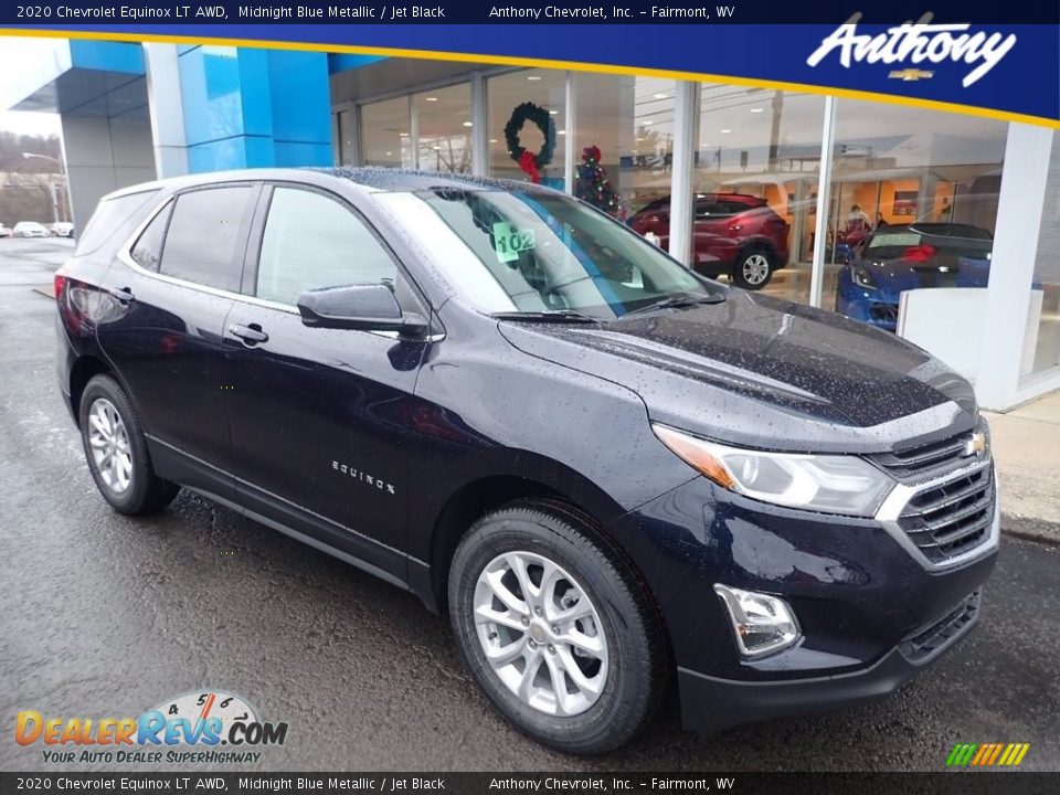 2020 Chevrolet Equinox LT AWD Midnight Blue Metallic / Jet Black Photo #1