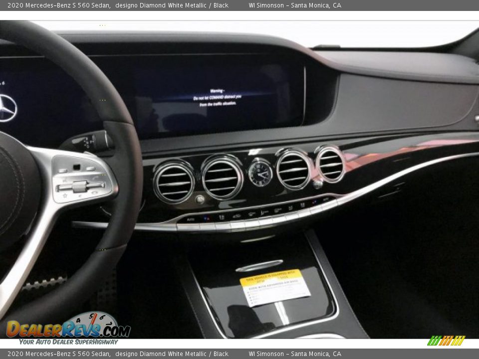 2020 Mercedes-Benz S 560 Sedan designo Diamond White Metallic / Black Photo #6