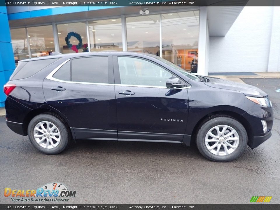 2020 Chevrolet Equinox LT AWD Midnight Blue Metallic / Jet Black Photo #3
