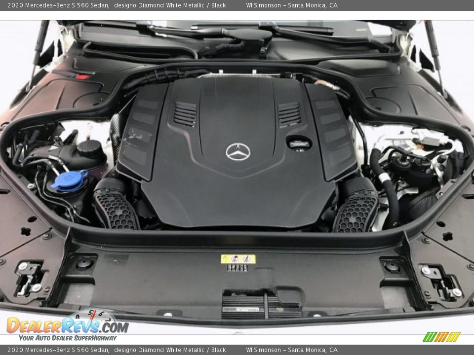 2020 Mercedes-Benz S 560 Sedan designo Diamond White Metallic / Black Photo #8