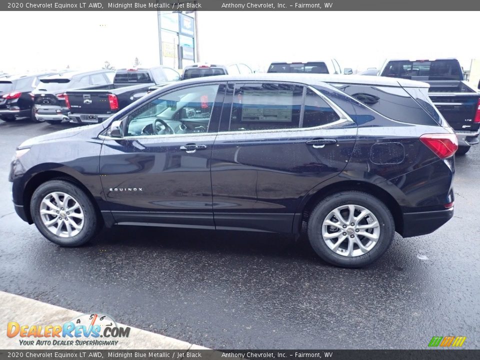 2020 Chevrolet Equinox LT AWD Midnight Blue Metallic / Jet Black Photo #7