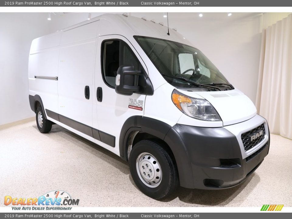 2019 Ram ProMaster 2500 High Roof Cargo Van Bright White / Black Photo #1