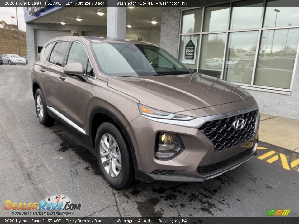 Front 3/4 View of 2020 Hyundai Santa Fe SE AWD Photo #2