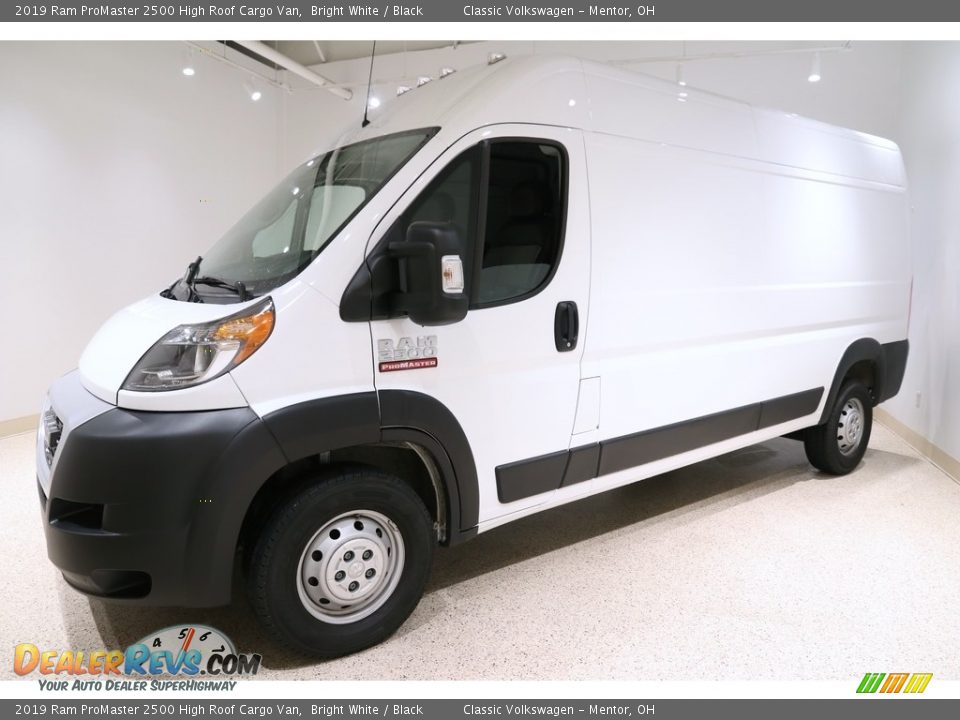 2019 Ram ProMaster 2500 High Roof Cargo Van Bright White / Black Photo #3