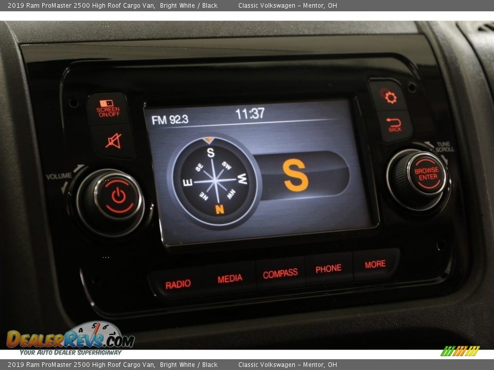 2019 Ram ProMaster 2500 High Roof Cargo Van Bright White / Black Photo #10
