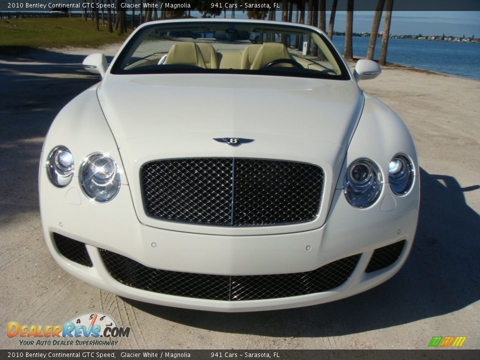 2010 Bentley Continental GTC Speed Glacier White / Magnolia Photo #2