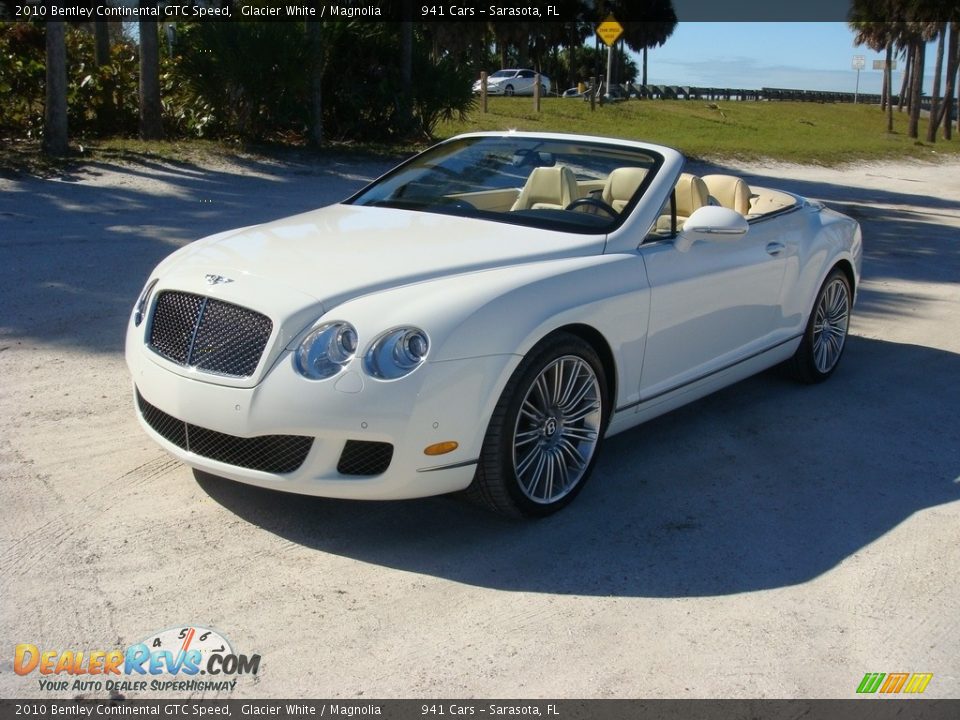 2010 Bentley Continental GTC Speed Glacier White / Magnolia Photo #3