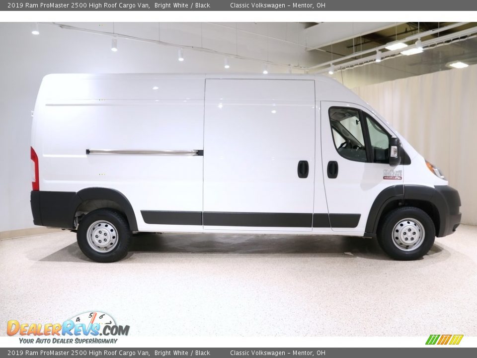 2019 Ram ProMaster 2500 High Roof Cargo Van Bright White / Black Photo #14