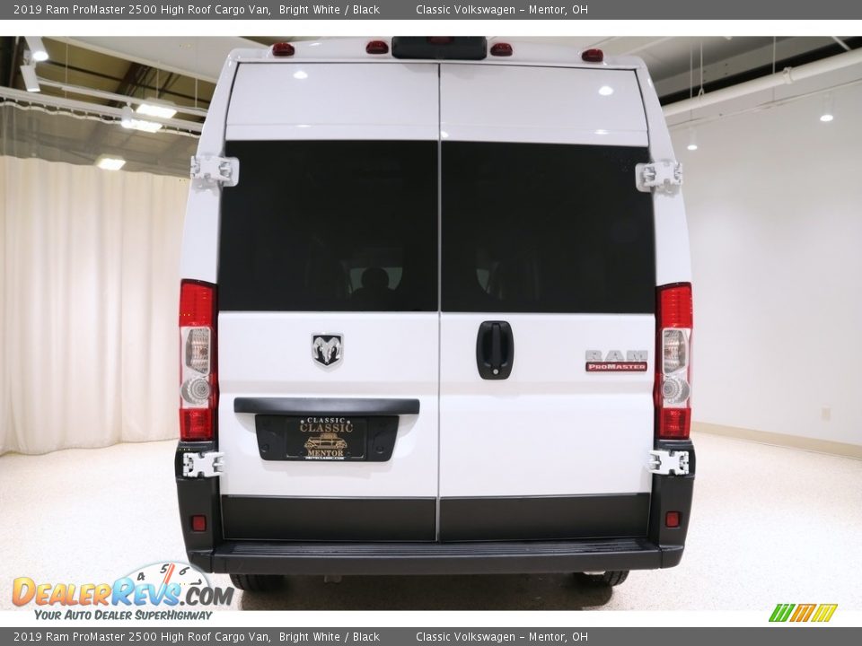 2019 Ram ProMaster 2500 High Roof Cargo Van Bright White / Black Photo #15