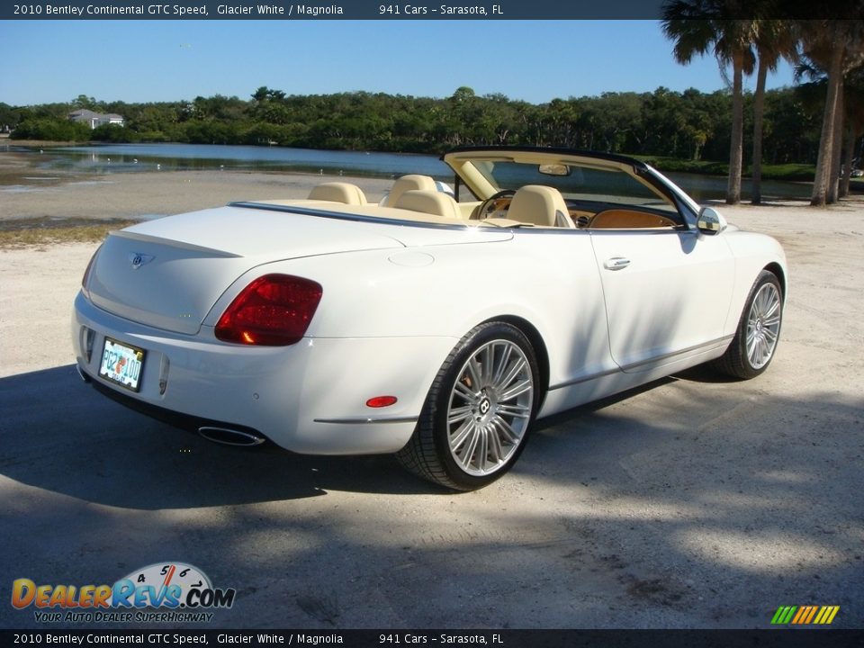 2010 Bentley Continental GTC Speed Glacier White / Magnolia Photo #7