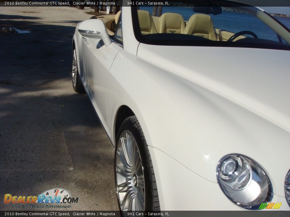 2010 Bentley Continental GTC Speed Glacier White / Magnolia Photo #9