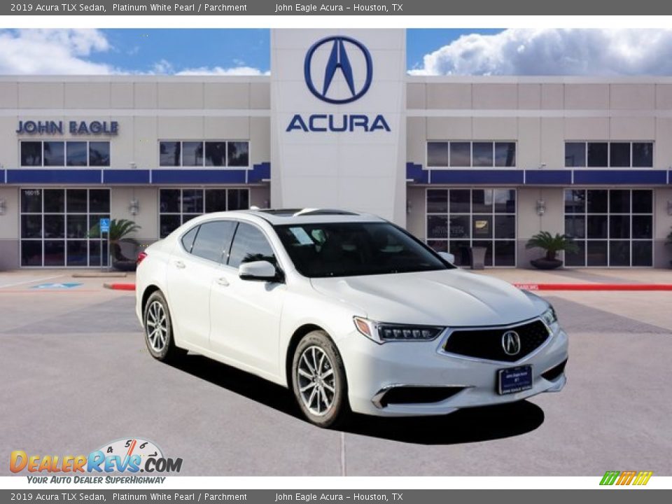 2019 Acura TLX Sedan Platinum White Pearl / Parchment Photo #1